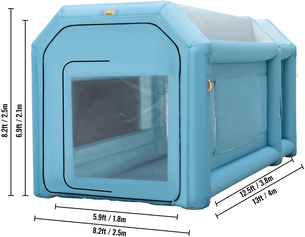 VEVOR Pripučiama dažymo palapinė 4 m x 2,5 m