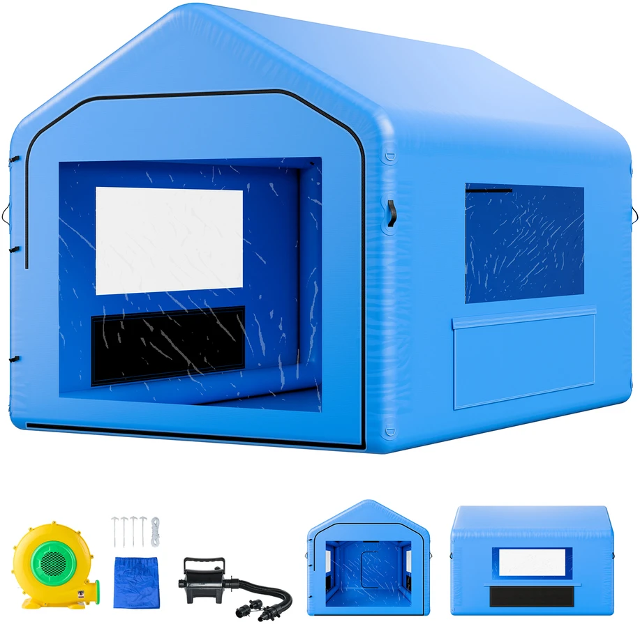 VEVOR Pripučiamas dažymo paviljonas 4 x 3 x 2.8 m