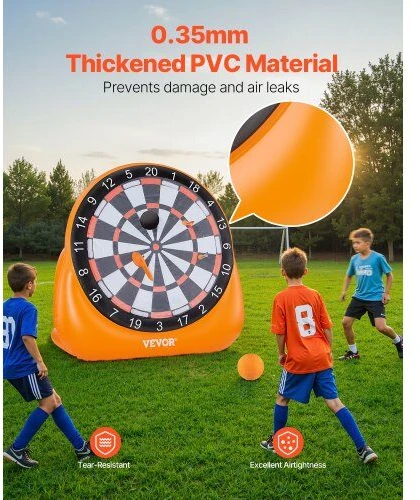 VEVOR Pripučiamas futbolo smiginio taikinys su kamuoliais