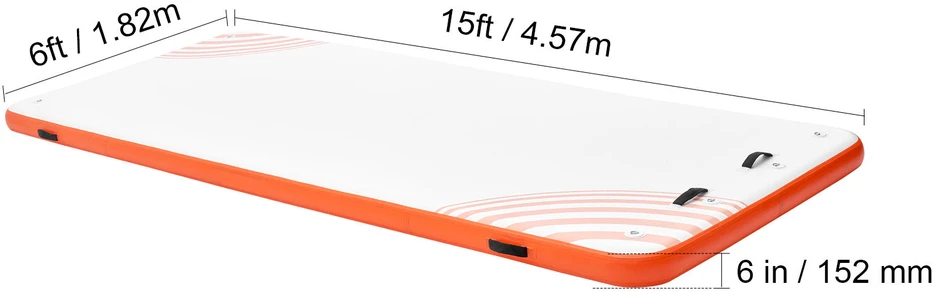 VEVOR Pripučiama plaukiojanti platforma 4,57 x 1,82 m