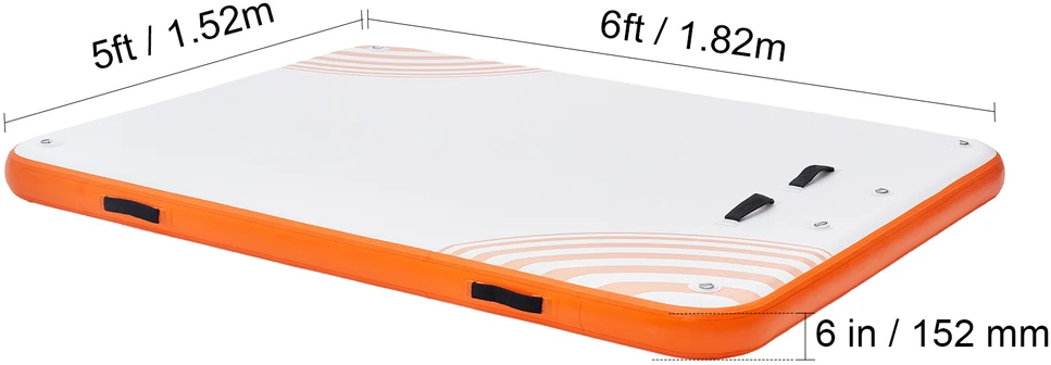 VEVOR Pripučiama plūduriuojanti platforma 1.82 x 1.52 m