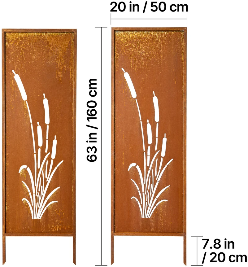 VEVOR Metalinė privatumo pertvara 50 x 160 cm