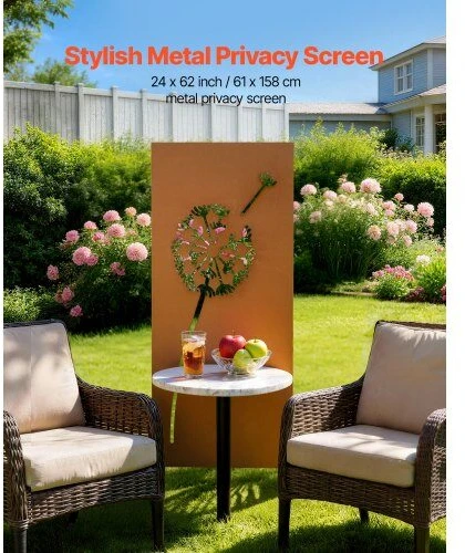 VEVOR Metalinė privatumo tvora 61 x 160 cm
