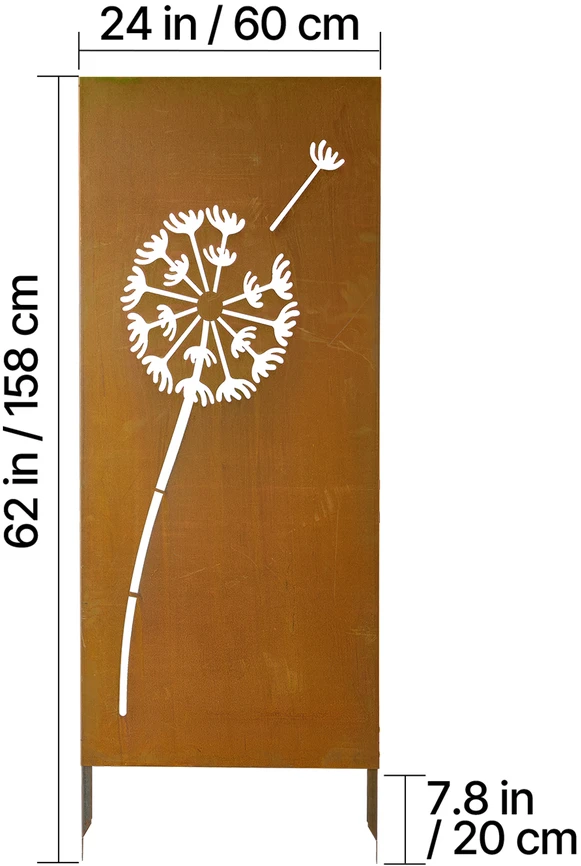 VEVOR Metalinė privatumo tvora 61 x 160 cm