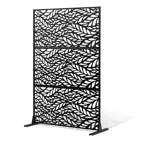 VEVOR Metalo privatumui skirtas ekranas 120 x 183 cm juodas
