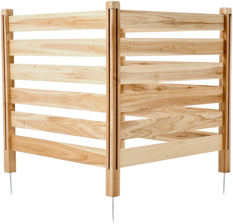 VEVOR medinė privati tvora 3 skydai 91x91 cm