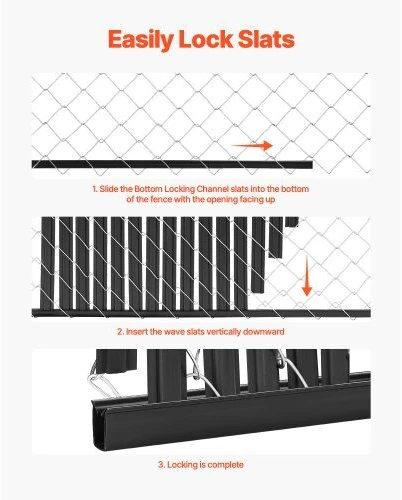 VEVOR Tinklinės tvoros privatumo juostelės