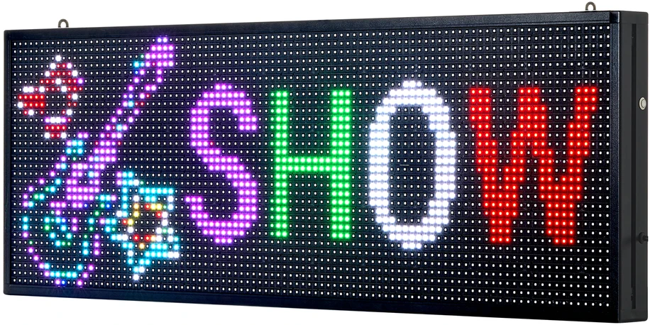 VEVOR Programuojama LED iškaba 40x14 colių P10 spalvota