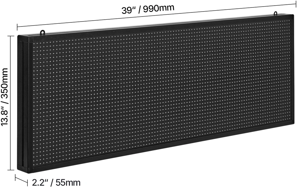 VEVOR Programuojama LED iškaba 40x14 colių P10 spalvota