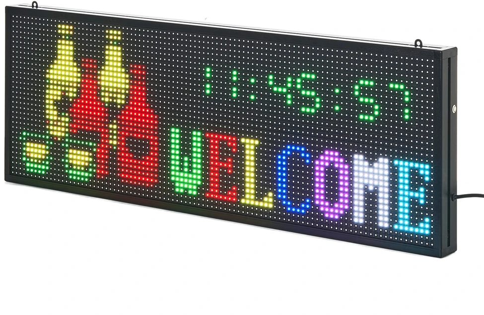 VEVOR Programuojama LED iškaba 40x14 colių P10 spalvota
