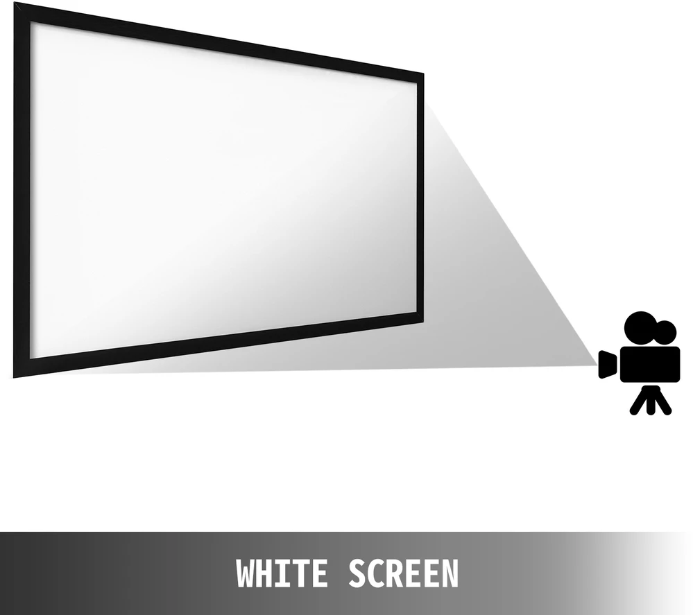 VEVOR 130 colių 16:9 projekcijos ekranas 4K HDTV