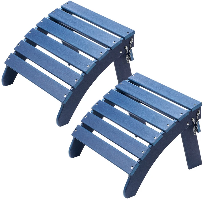 Lauko baldų komplektas VEVOR Adirondack pakoja 2 dalių mėlyna