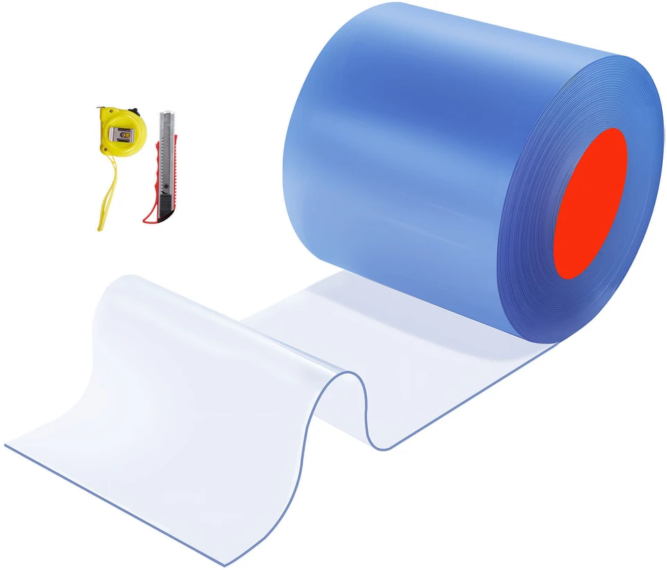 VEVOR Skaidrios PVC juostos užuolaida 30,8 m x 30,5 cm
