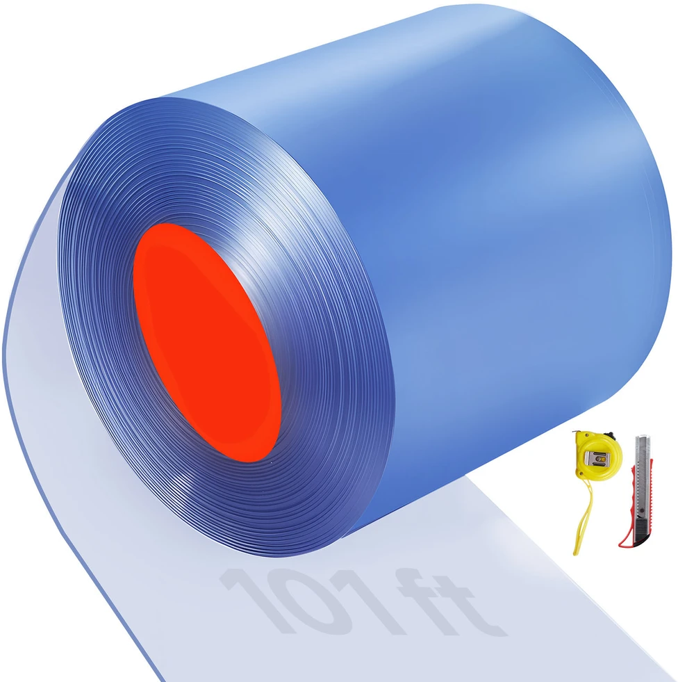 VEVOR Skaidrios PVC juostos užuolaida 30,8 m x 30,5 cm