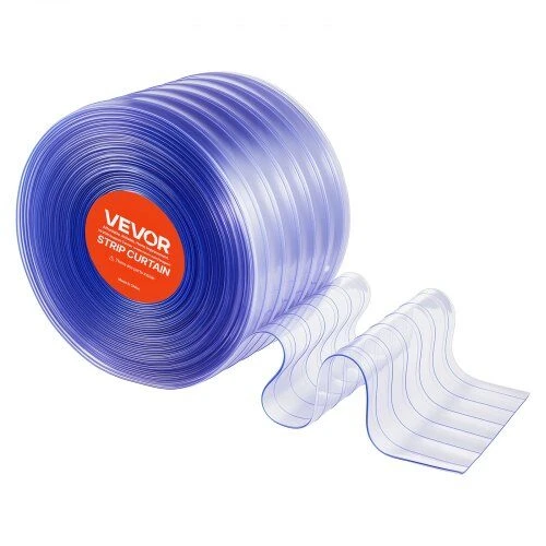 VEVOR Skaidri PVC užuolaida 45,7 m x 30,5 cm