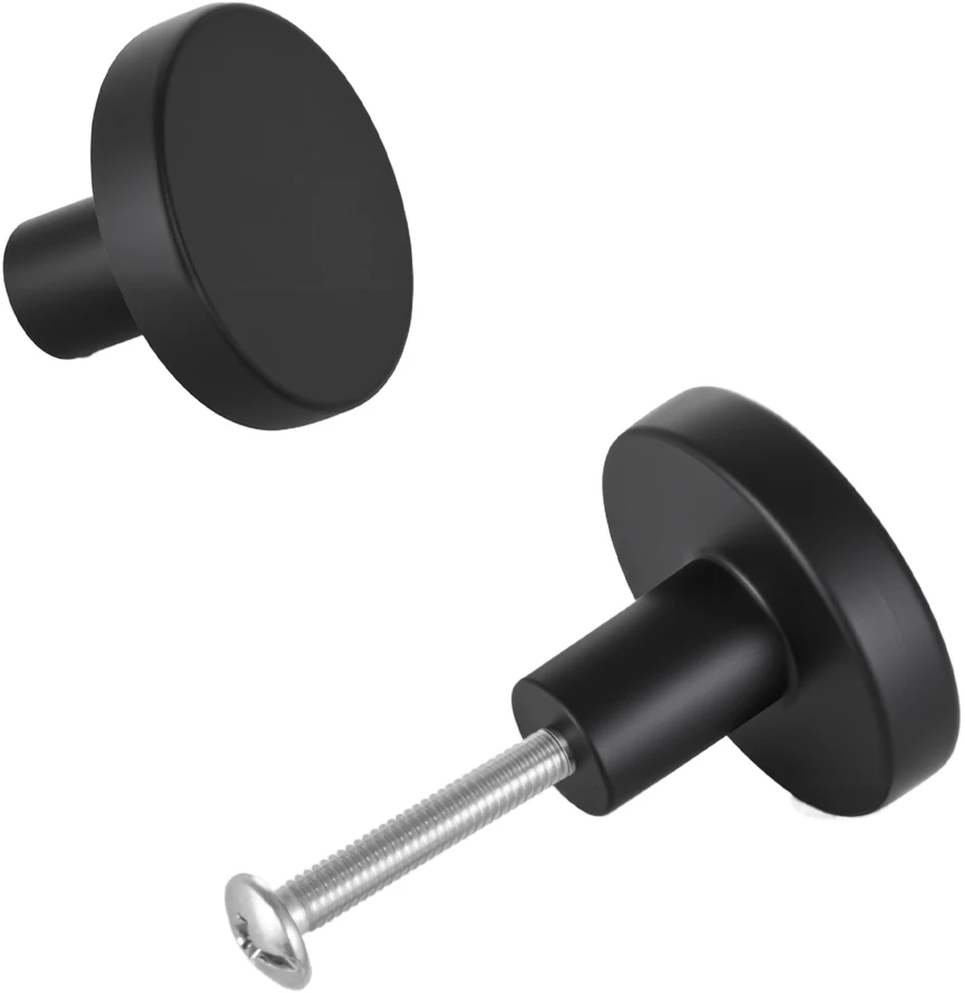 VEVOR juodi 32 mm spintelės rankenėlės 10 vnt.