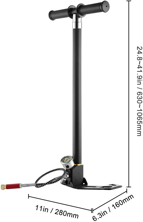 VEVOR PCP rankinis siurblys 4 pakopų, 30 Mpa 4500 PSI