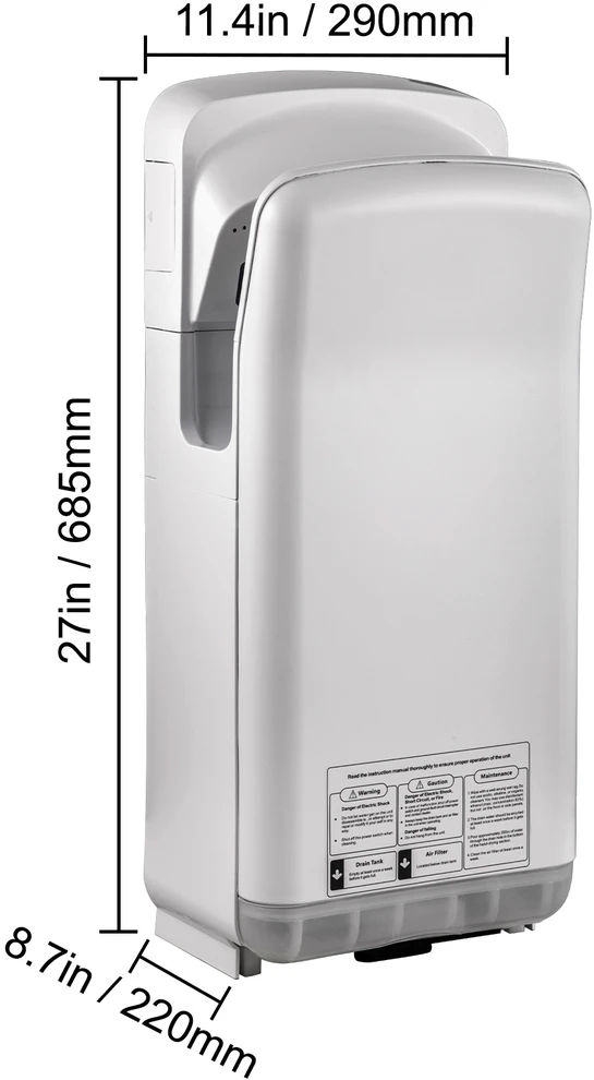VEVOR automatinis rankų džiovintuvas, 2000W