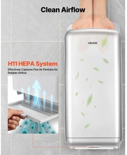 VEVOR Vertikalus rankų džiovintuvas su HEPA filtru