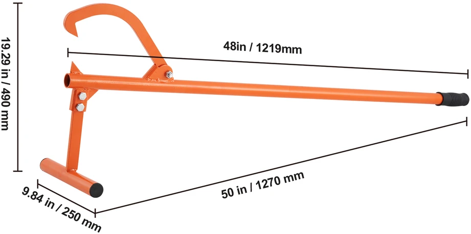 VEVOR Medinis caro kirtimo įrankis 121,9 cm rankenėlė