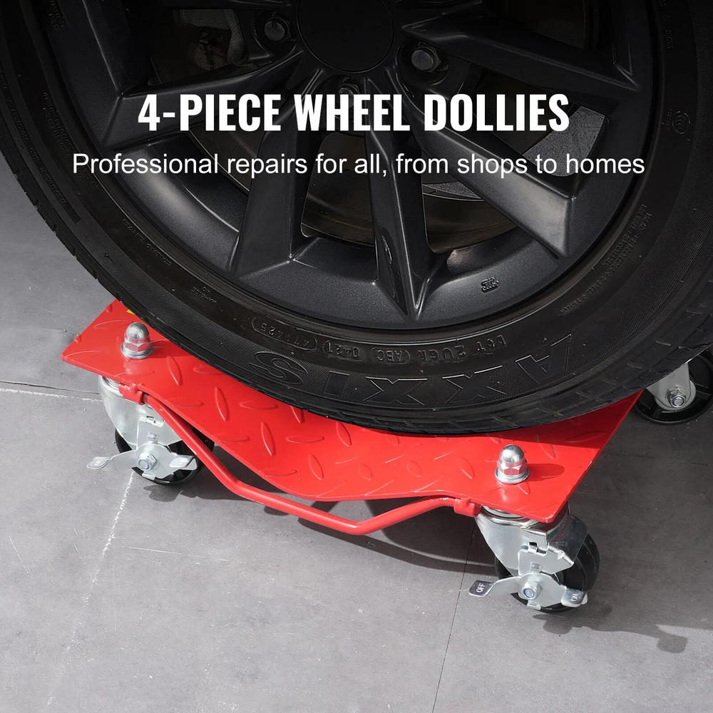 VEVOR Automobilių padangų vežimėlis 3.6 tonos, 4 vnt.