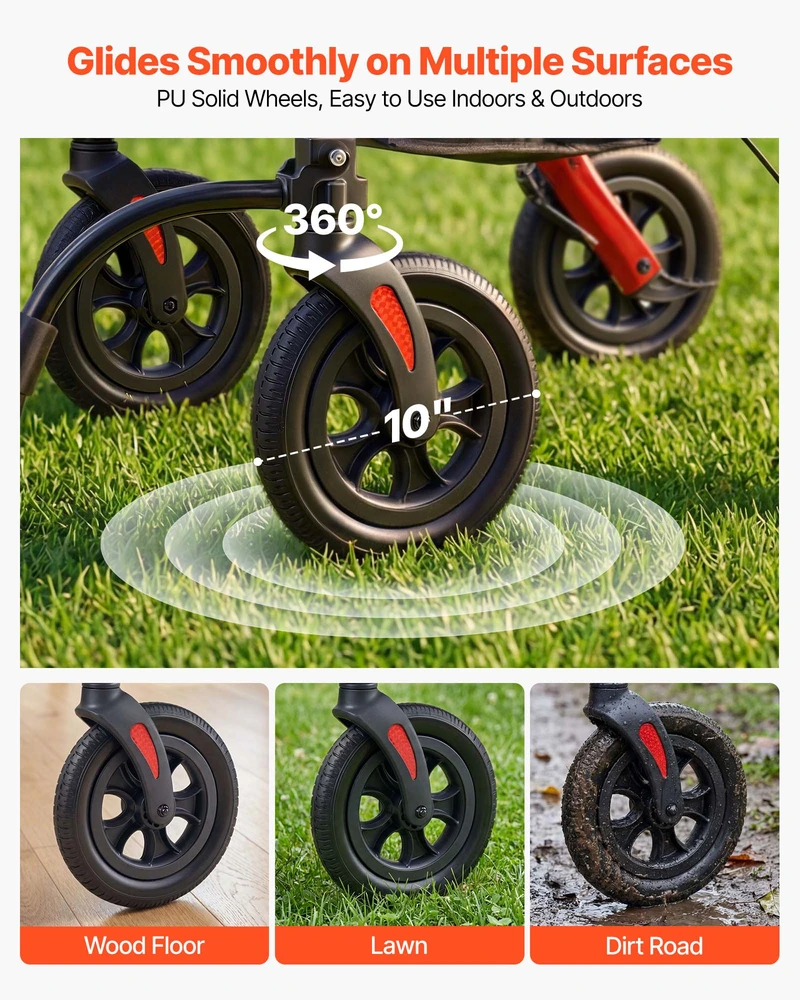VEVOR 2-in-1 vaikštynė ir kėdutė vyresnio amžiaus žmonėms