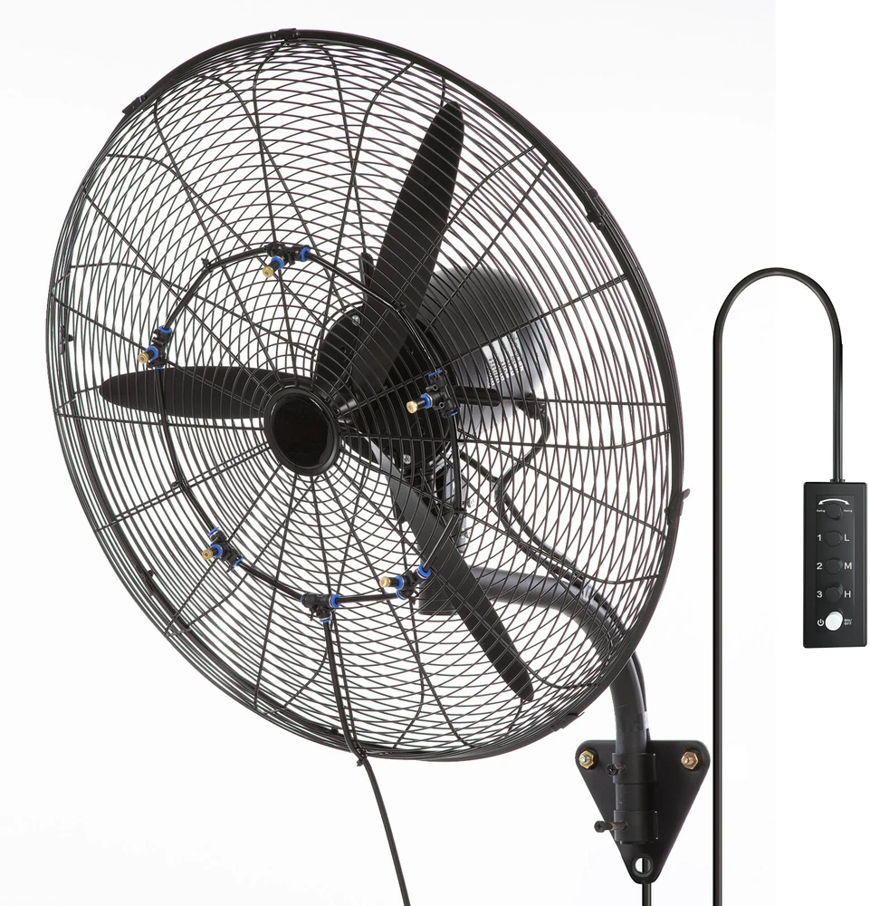 VEVOR 61 cm besisukrečiantis sieninis rūko ventiliatorius