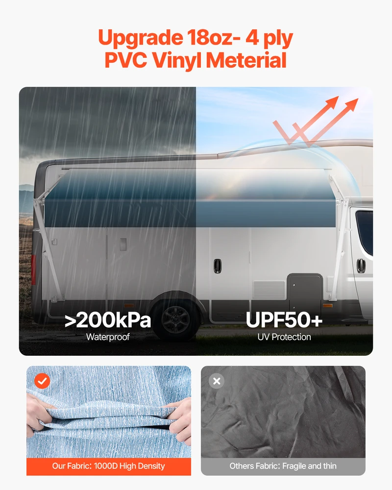 VEVOR 18 pėdų RV rankinis tentas