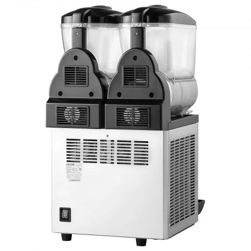 Vevor Komercinė šaldytų gėrimų gamykla 15L x 2 talpa