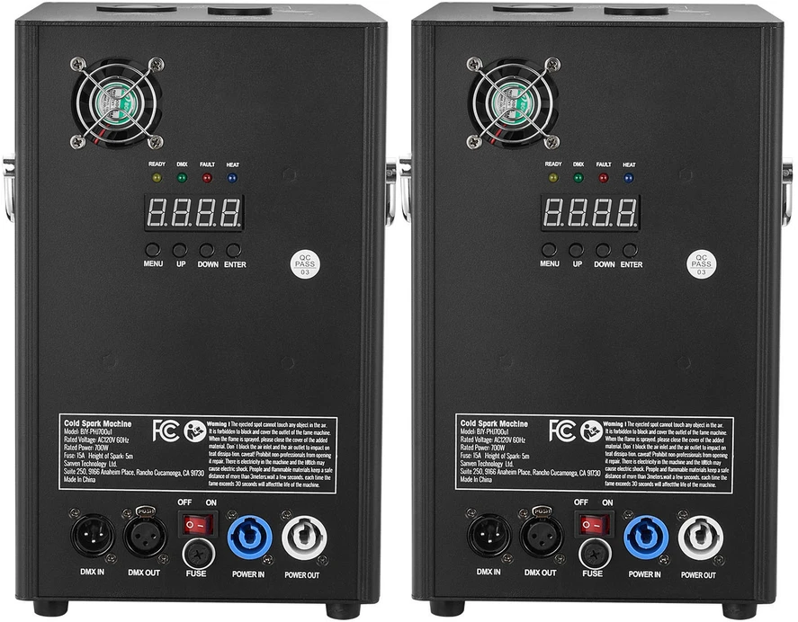 VEVOR Šalto žiežirbų fejerverkų mašina x2 700W 2-5m renginiams