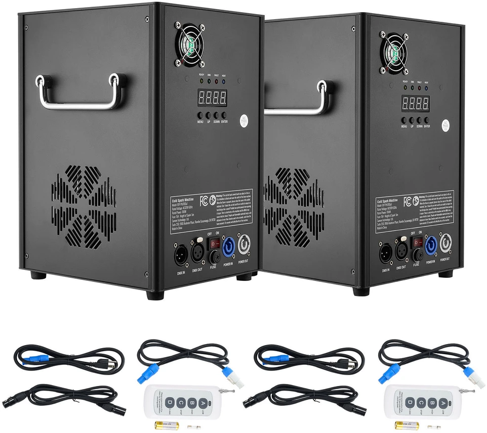 VEVOR Šalto žiežirbų fejerverkų mašina x2 700W 2-5m renginiams