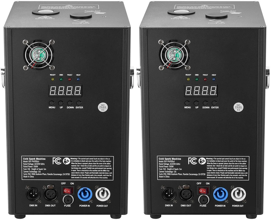 VEVOR Šalto žiežirbų fejerverkų mašina x2 700W 2-5m renginiams