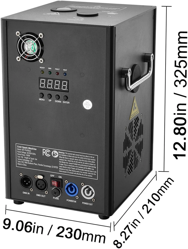 VEVOR Šaltos ugnies fejerverkų aparatas 700W 2-5m