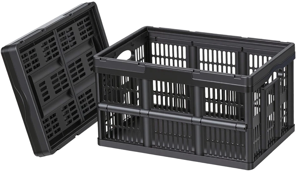 VEVOR Plastikinės sulankstomos daiktadėžės, 45 L, 3 vnt.