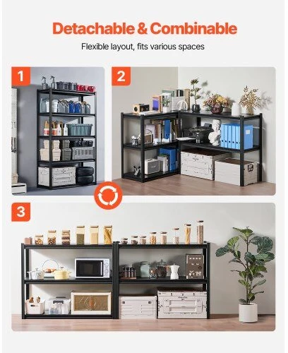 VEVOR Laikymo lentynos 5 aukštų garažo lentyna