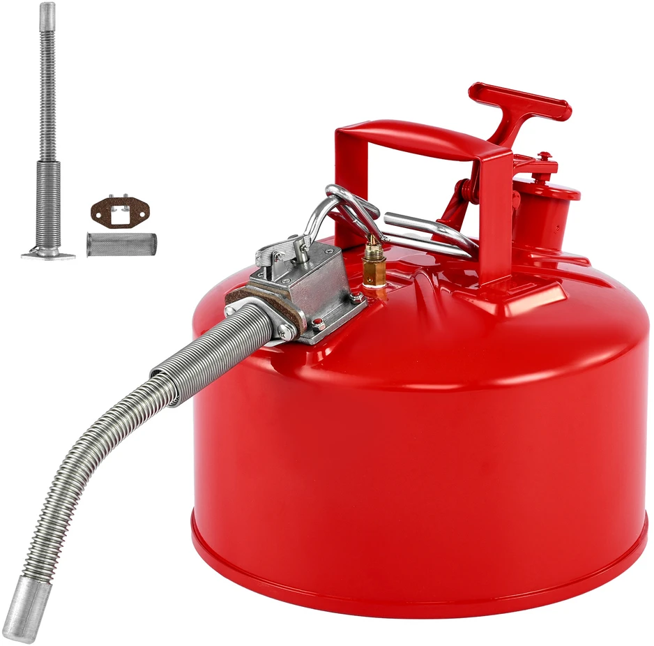 VEVOR Raudona 9,5 L talpos saugos kuro kanistras