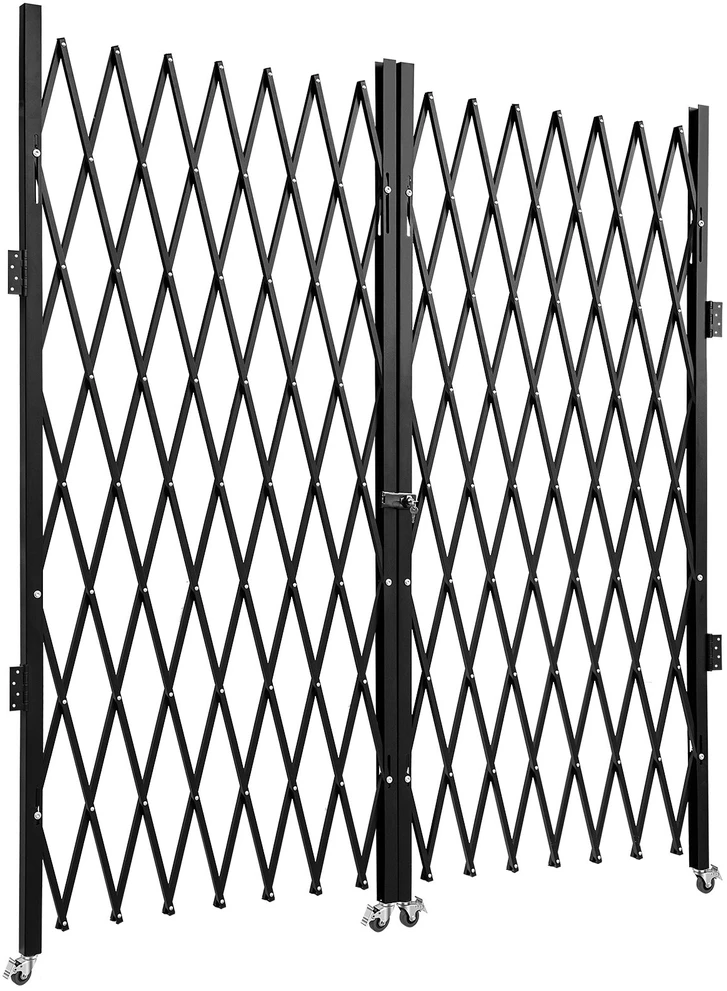 VEVOR Dvigubos sulankstomos saugos grotelės 155 x 310 cm