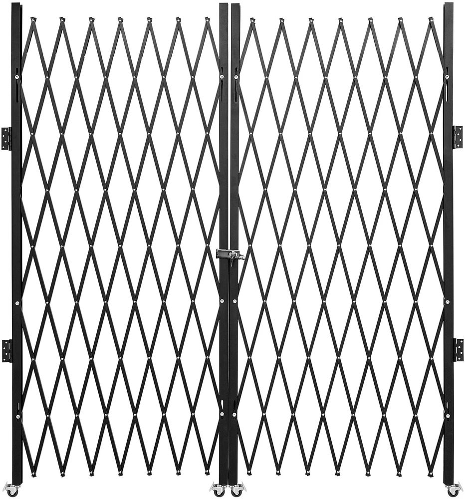 VEVOR Dvigubos sulankstomos saugos grotelės 155 x 310 cm