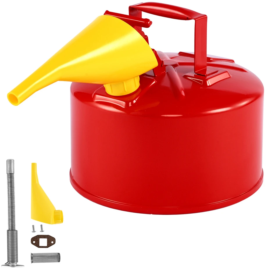 VEVOR Raudonas 9.5 L benzino kanistras
