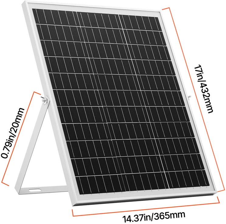 VEVOR 25W 12V saulės baterijos įkroviklis