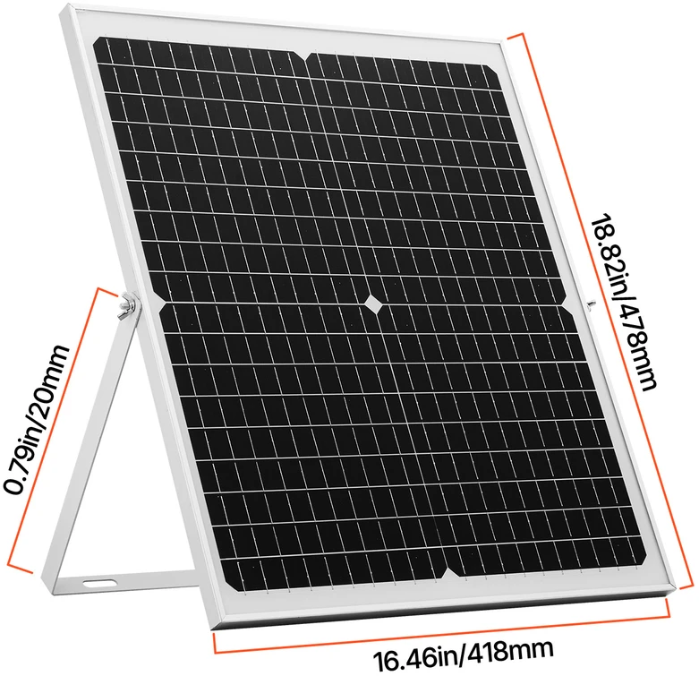 VEVOR 12V saulės baterijų įkroviklis 30W