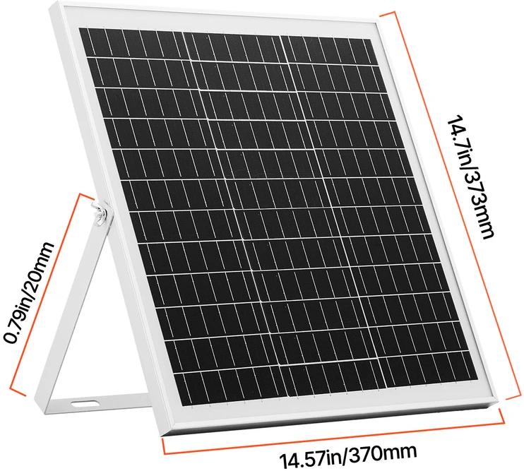 VEVOR 20W 12V saulės baterijų įkroviklis su laikikliu