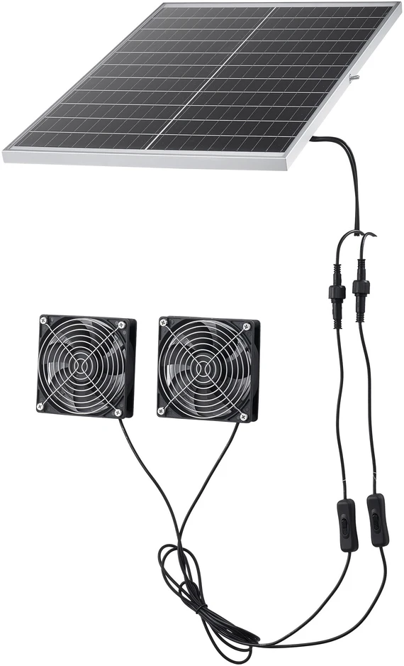 VEVOR Saulės energija varomas ventiliatorius, 30 W