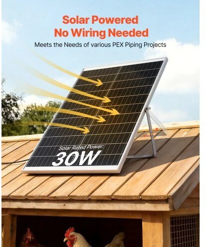 VEVOR Saulės energija varomas ventiliatorius, 30 W
