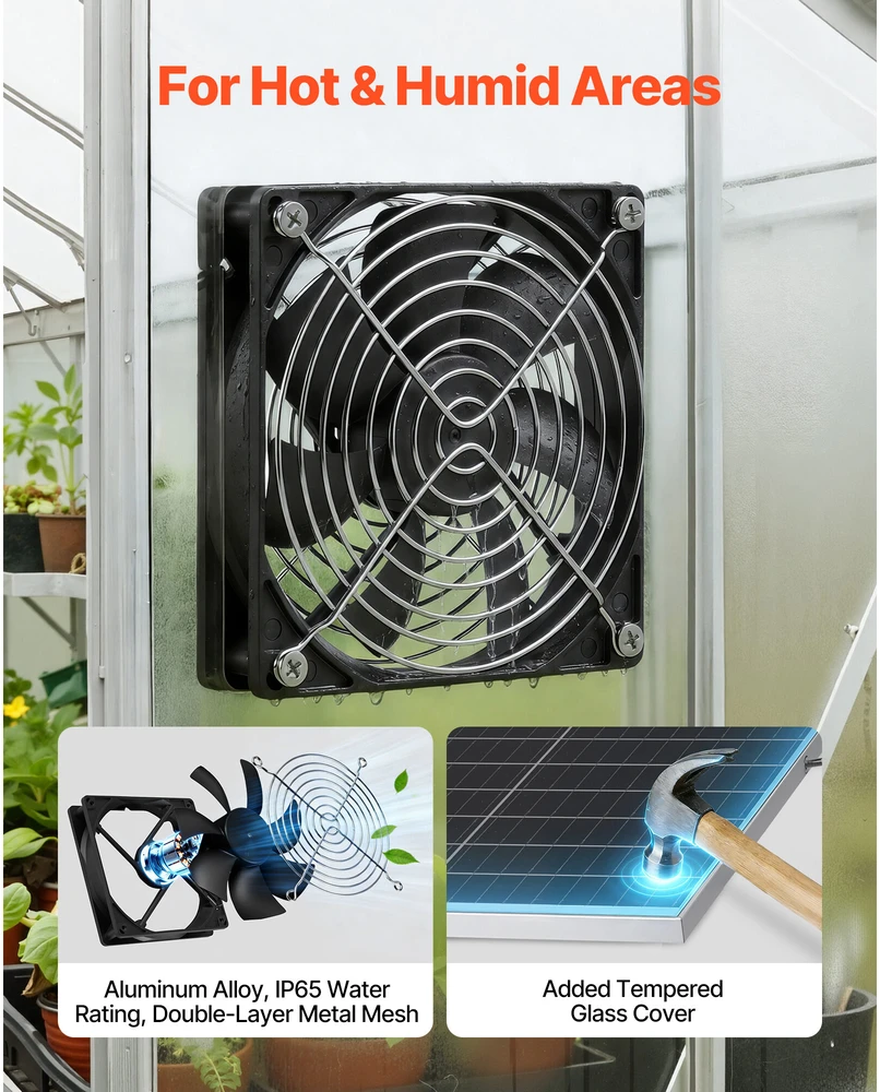 VEVOR Saulės energija varomas ventiliatorius, 30 W