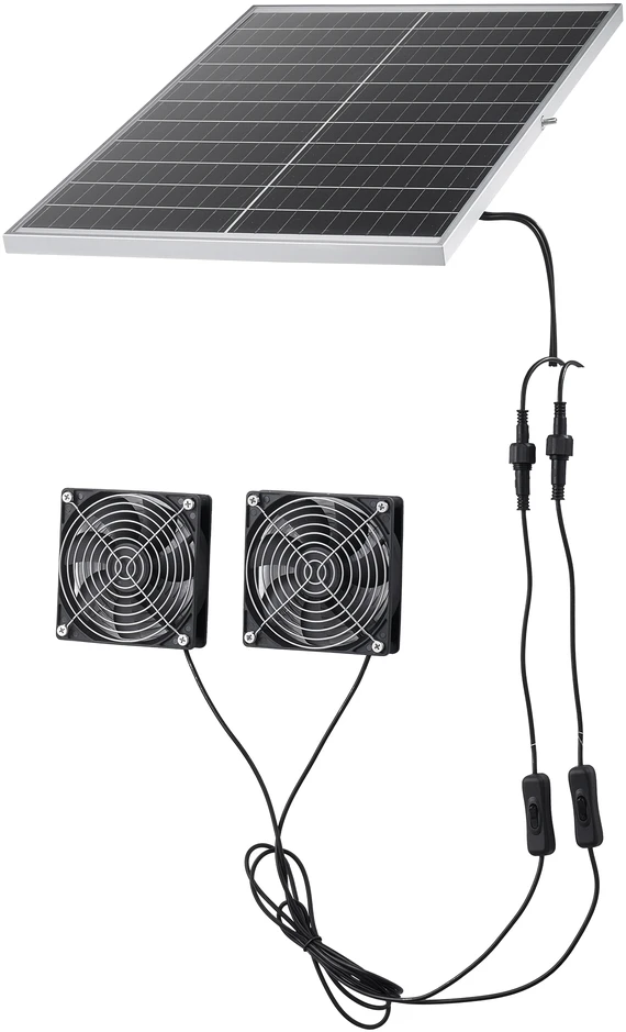 VEVOR Saulės energija varomas ventiliatorius, 30 W