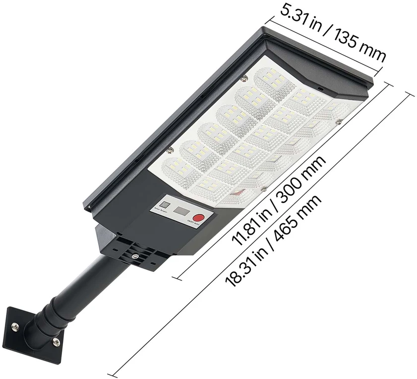 VEVOR 4 vnt. 500W saulės gatvių apšvietimo rinkinys