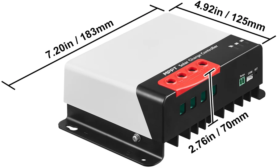 VEVOR MPPT saulės energijos valdiklis 50A su Bluetooth