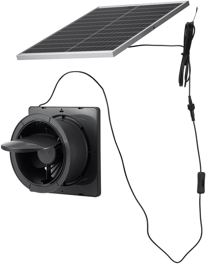 VEVOR Saulės energijos ventiliatorius, 25W panelė, 220 CFM srautas