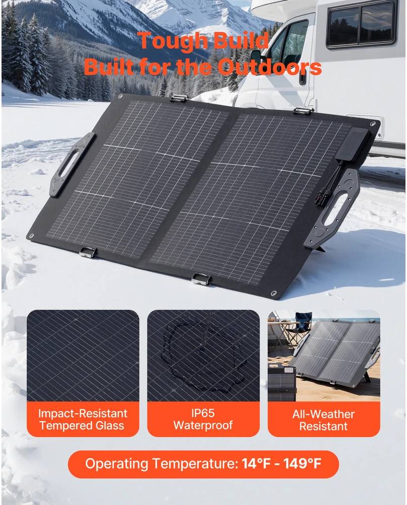 VEVOR 100W bifacial saulės panelė N-Type 16BB